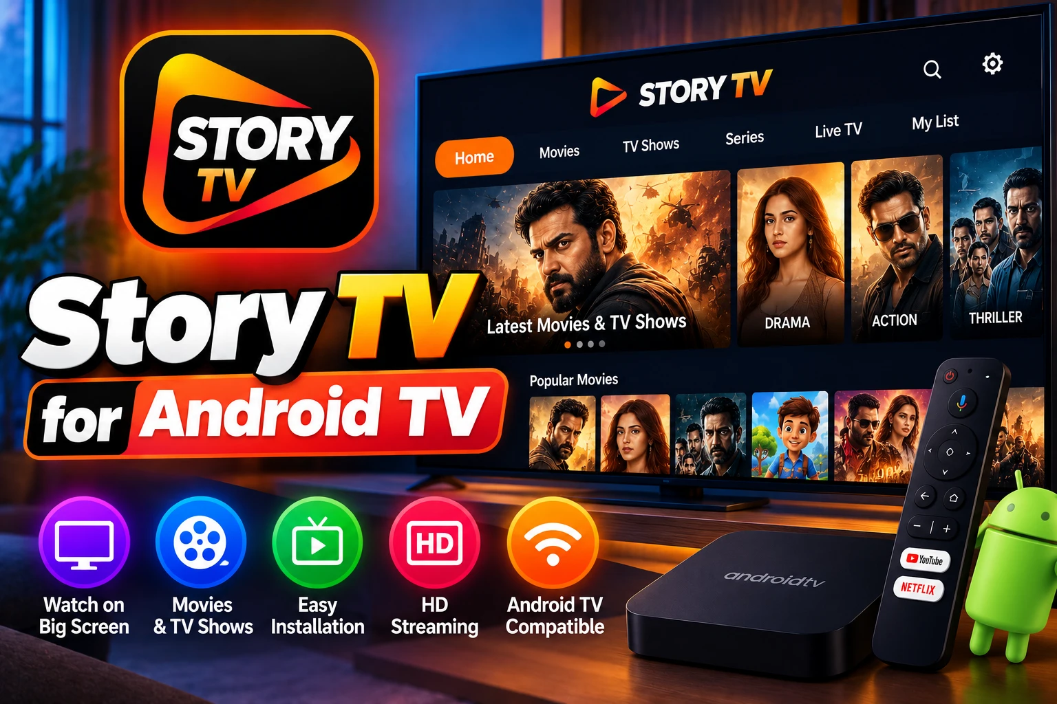 Story TV for Android TV